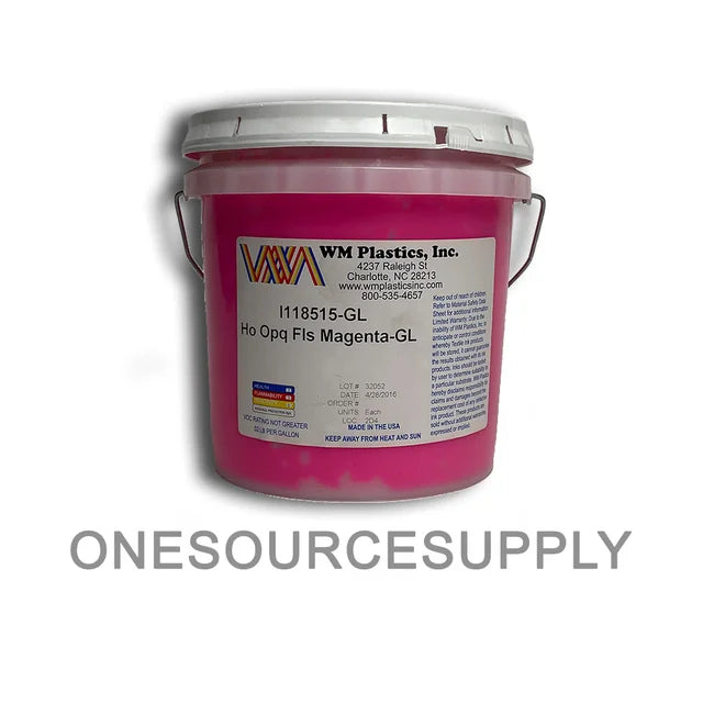 WM Plastics Fluorescent High Opacity (HO) Inks | Suitable for Dark Fabrics