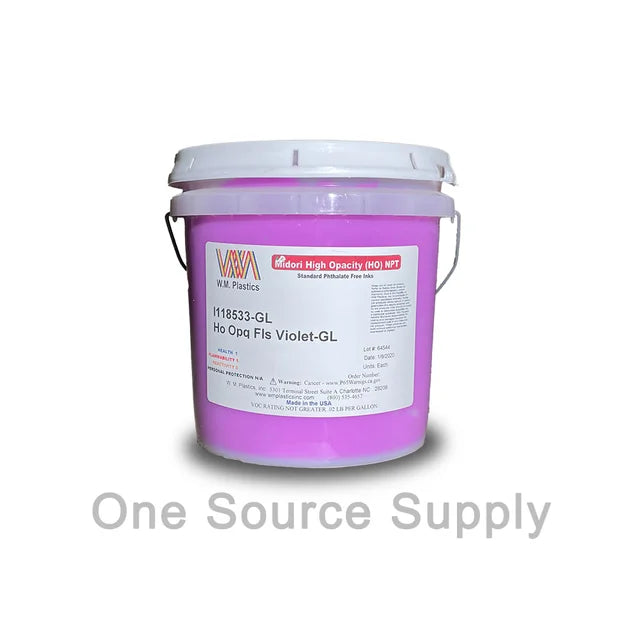 WM Plastics Fluorescent High Opacity (HO) Inks | Suitable for Dark Fabrics