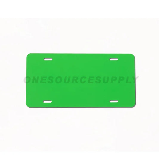 License Plate Blank (Lucky Green /White) .040 - Not for Sublimation