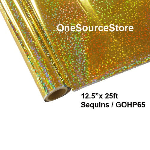 Sequins Gold GOHP65 | Foil 12.5"x 25ft