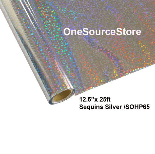 Sequins Silver SOHP65 | Foil 12.5"x 25ft