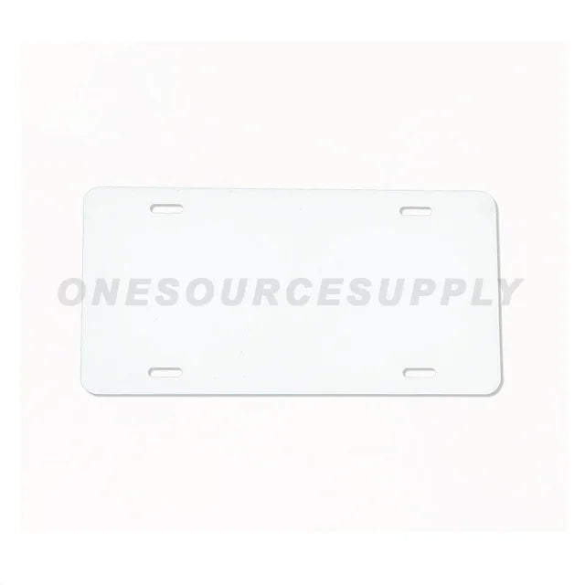License Plate Blank (Hunter Red/White) .040 - Not for Sublimation