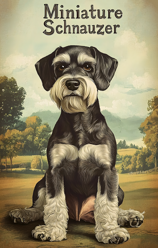 DTF Transfer Dogs - Miniature-Schnauzer