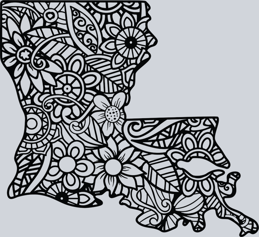 DTF Transfer Louisiana - Mandala