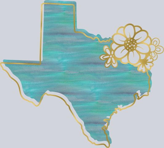 DTF Transfer Texas - Watercolor