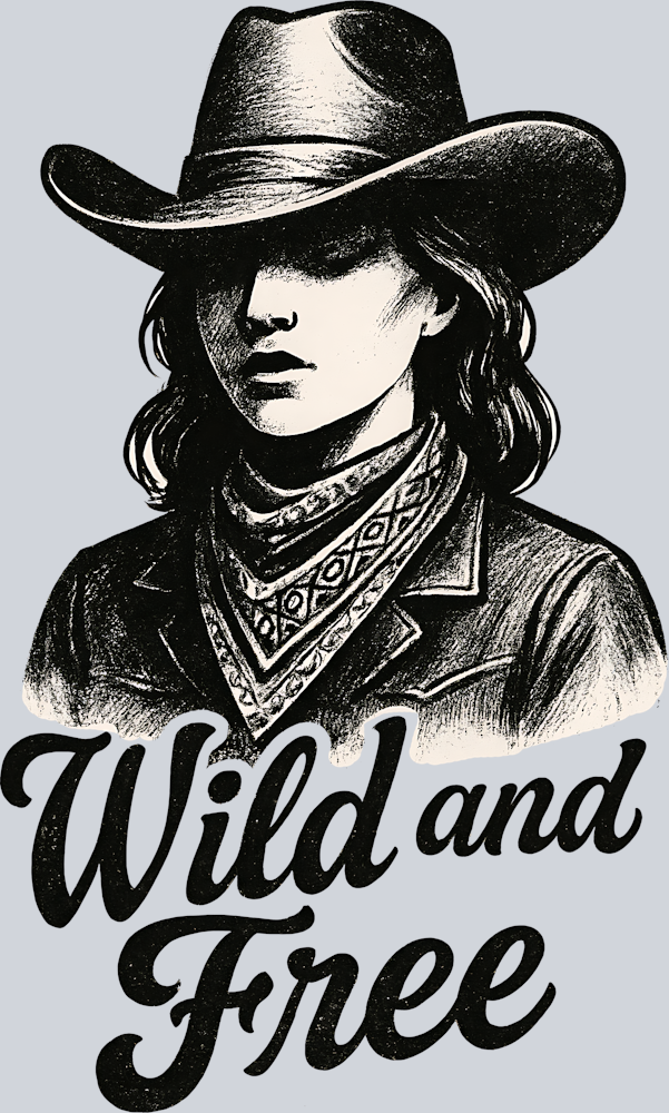 DTF Transfer Western - Wild and Free
