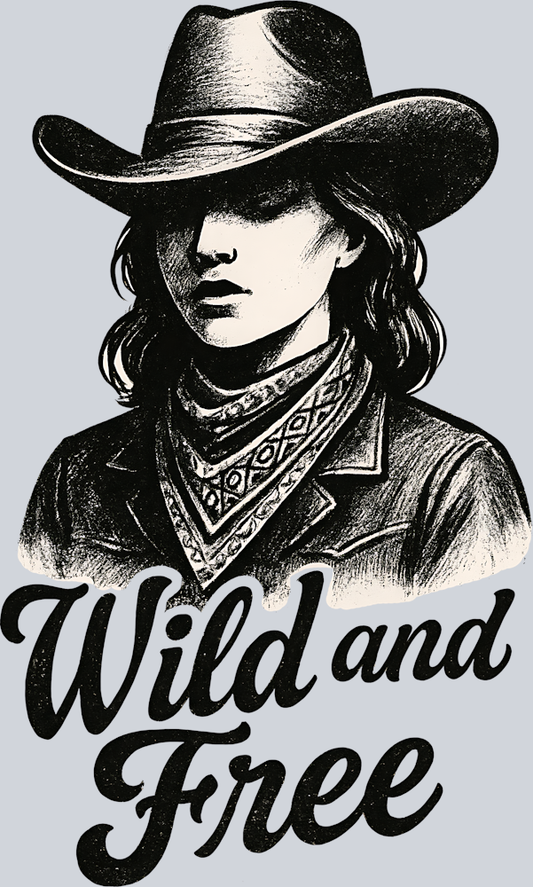 DTF Transfer Western - Wild and Free