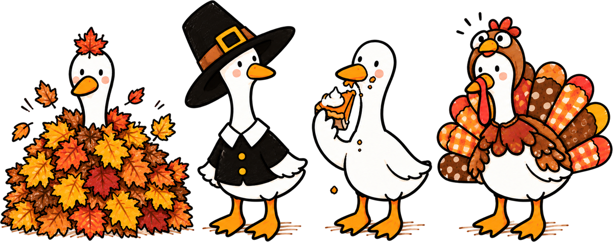 DTF Transfer Thanksgiving - Silly Goose