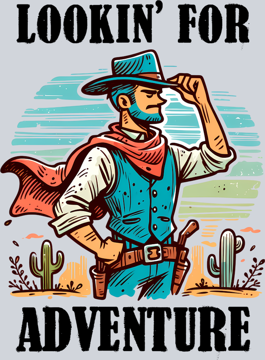 DTF Transfer Western - Lookin' for Adventure