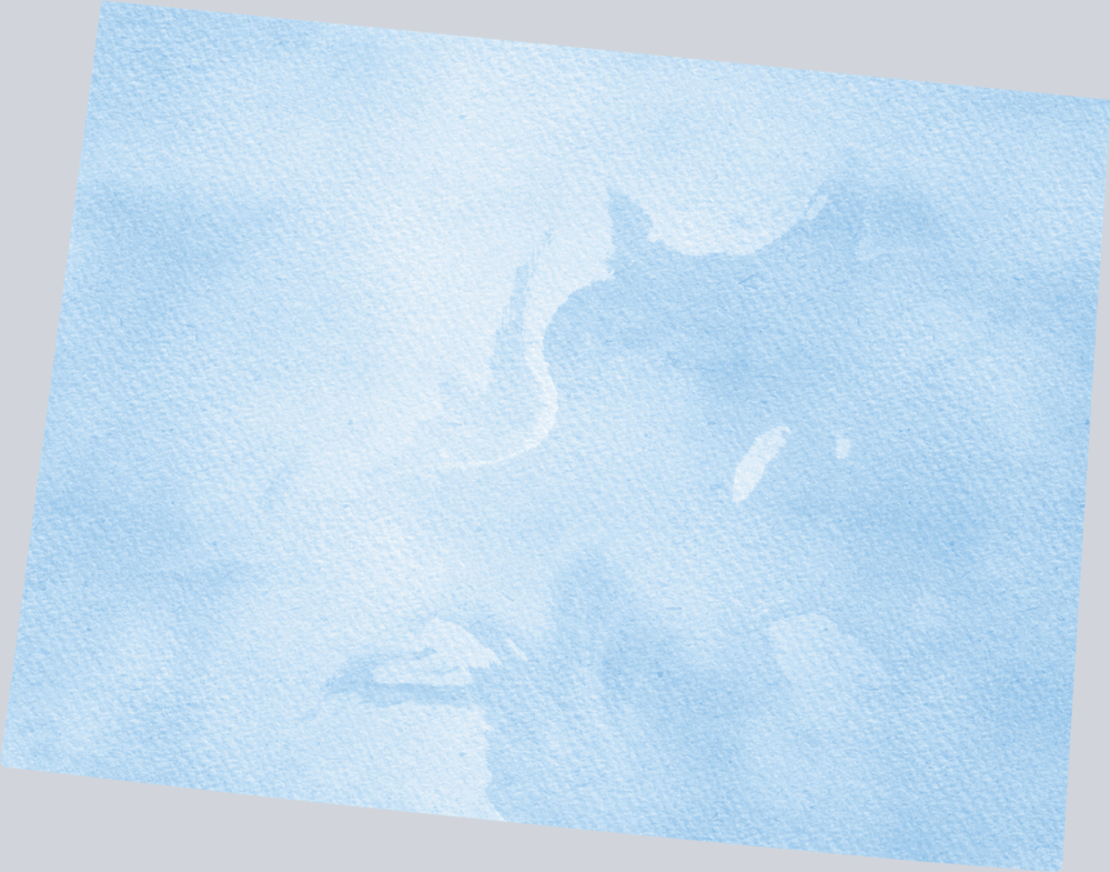 DTF Transfer Colorado - Watercolor Blue