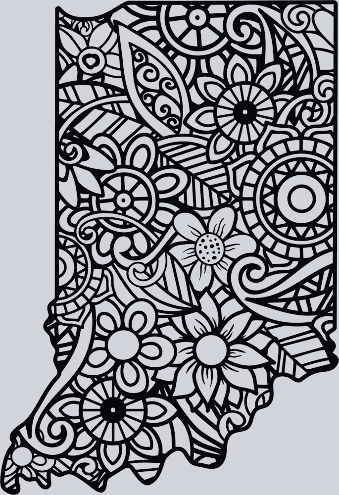 DTF Transfer Indiana - Mandala