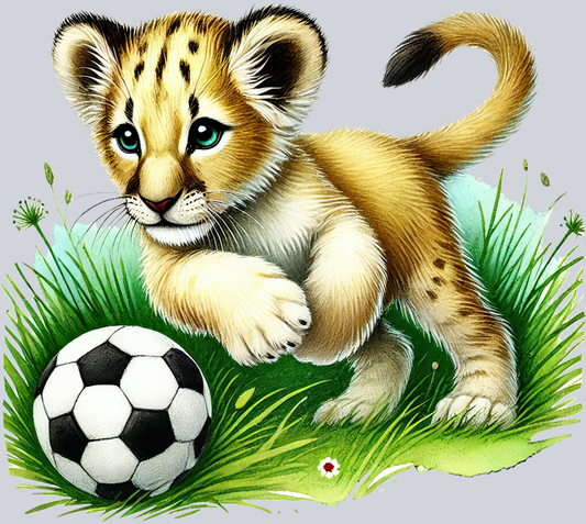 DTF Transfer Soccer - Lion Cub