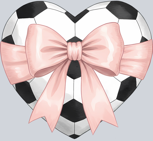 DTF Transfer Soccer - Soccer Heart