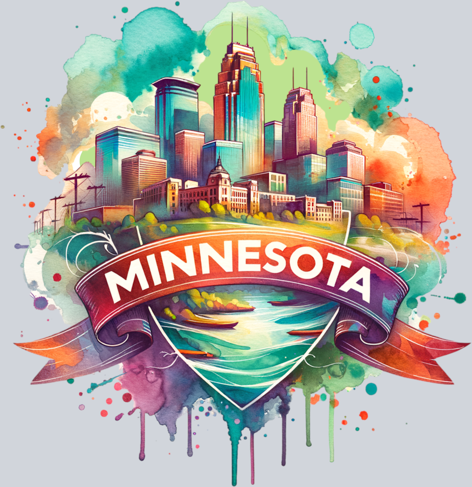 DTF Transfer Minnesota - Retro Travel