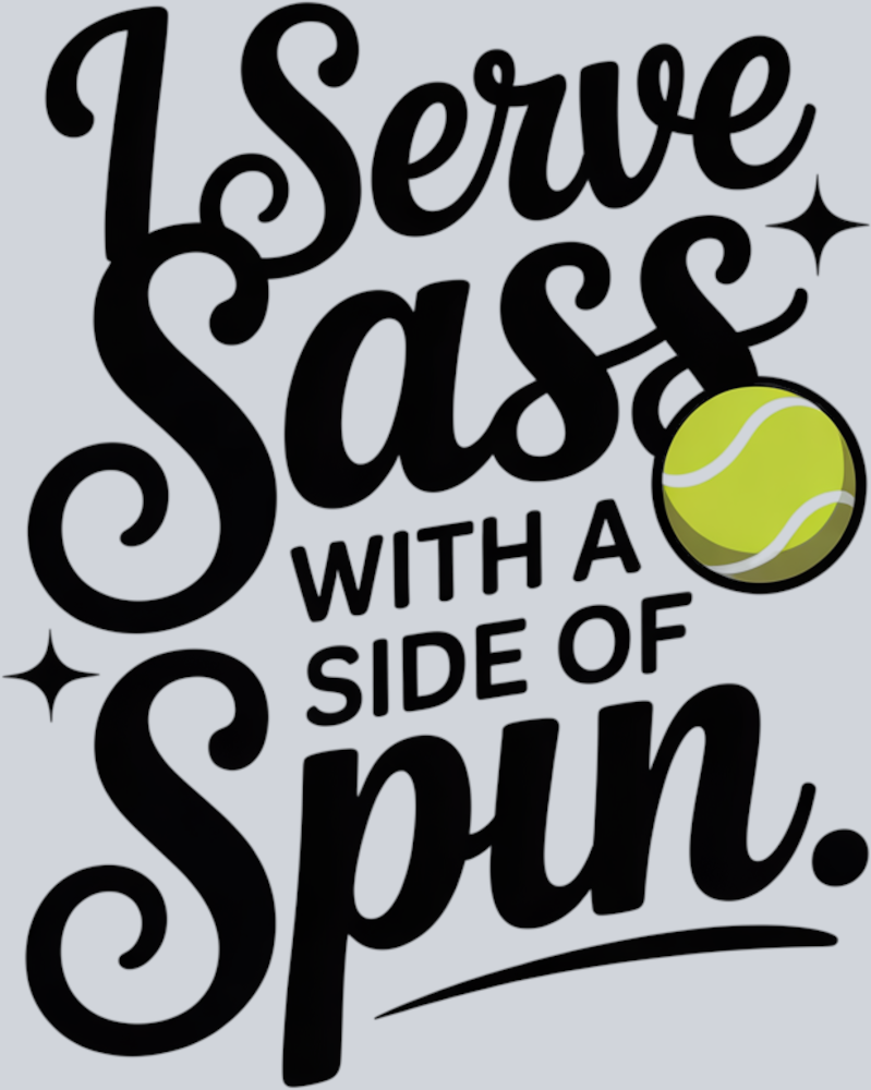 DTF Transfer Tennis - I Serve Sass