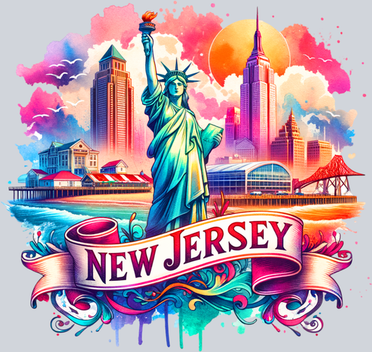 DTF Transfer New Jersey - Retro Travel