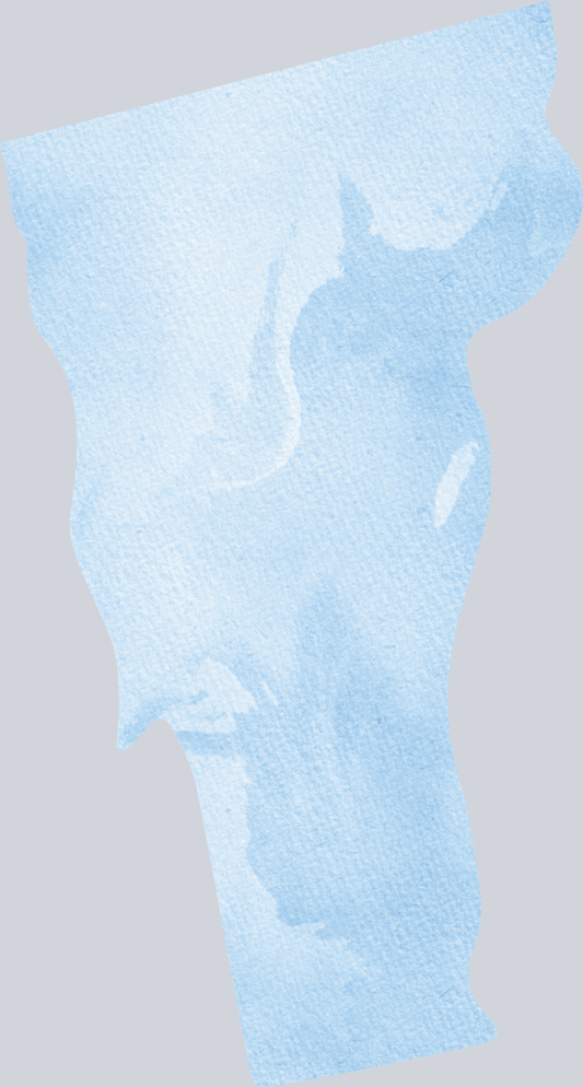 DTF Transfer Vermont - Watercolor Blue