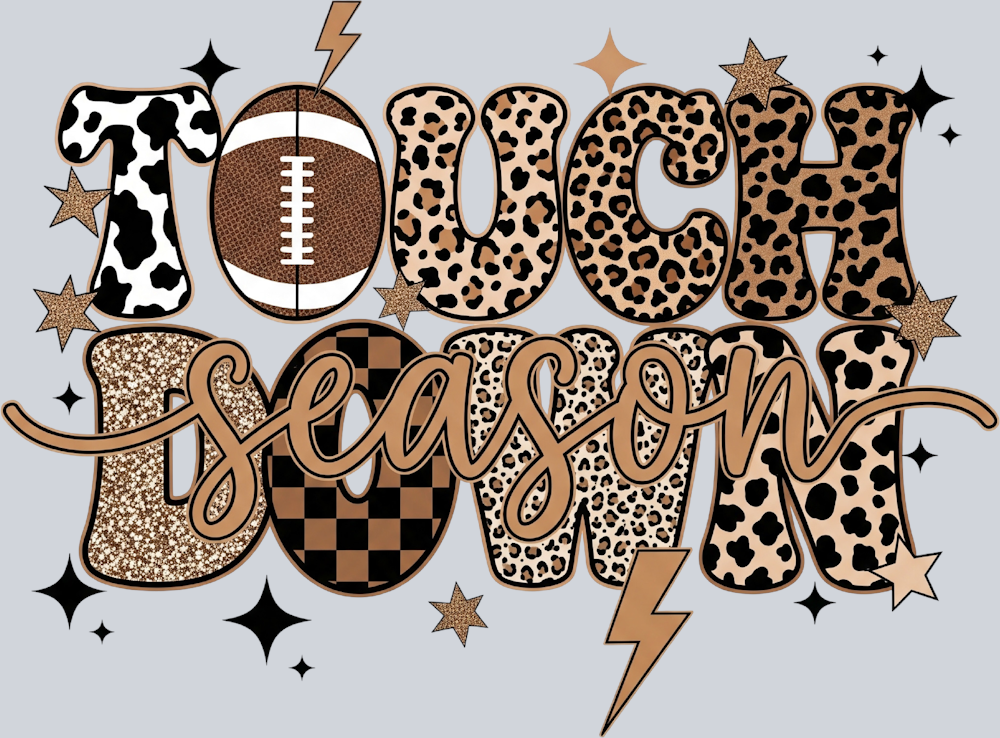 DTF Transfer Football - Touch Down Season