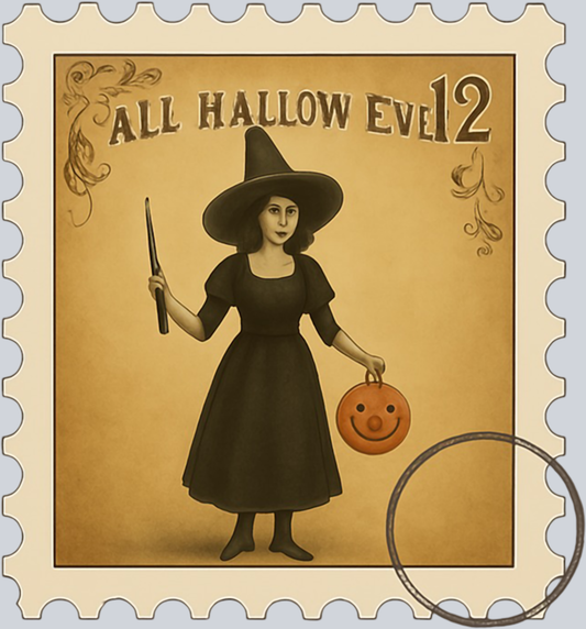 DTF Transfer Halloween - Postage Stamps 15