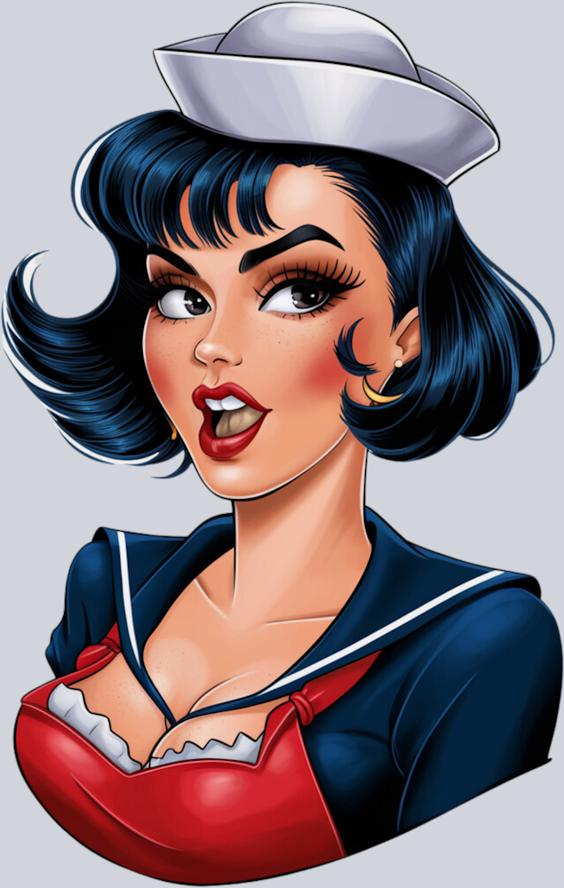 DTF Transfer High Seas - Sailor Pinup