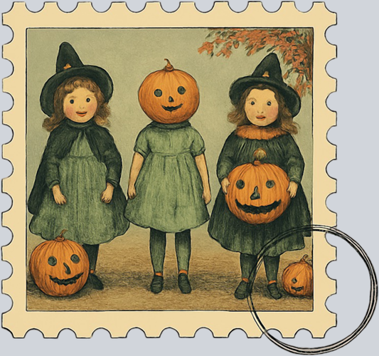 DTF Transfer Halloween - Postage Stamps 12
