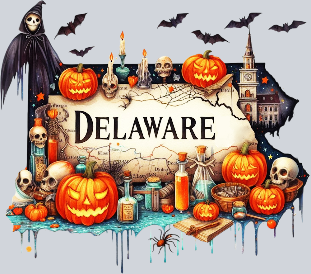 DTF Transfer Halloween States - Delaware