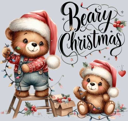 DTF Transfer Christmas - Beary Christmas