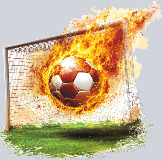 DTF Transfer Soccer - Ball on Fire