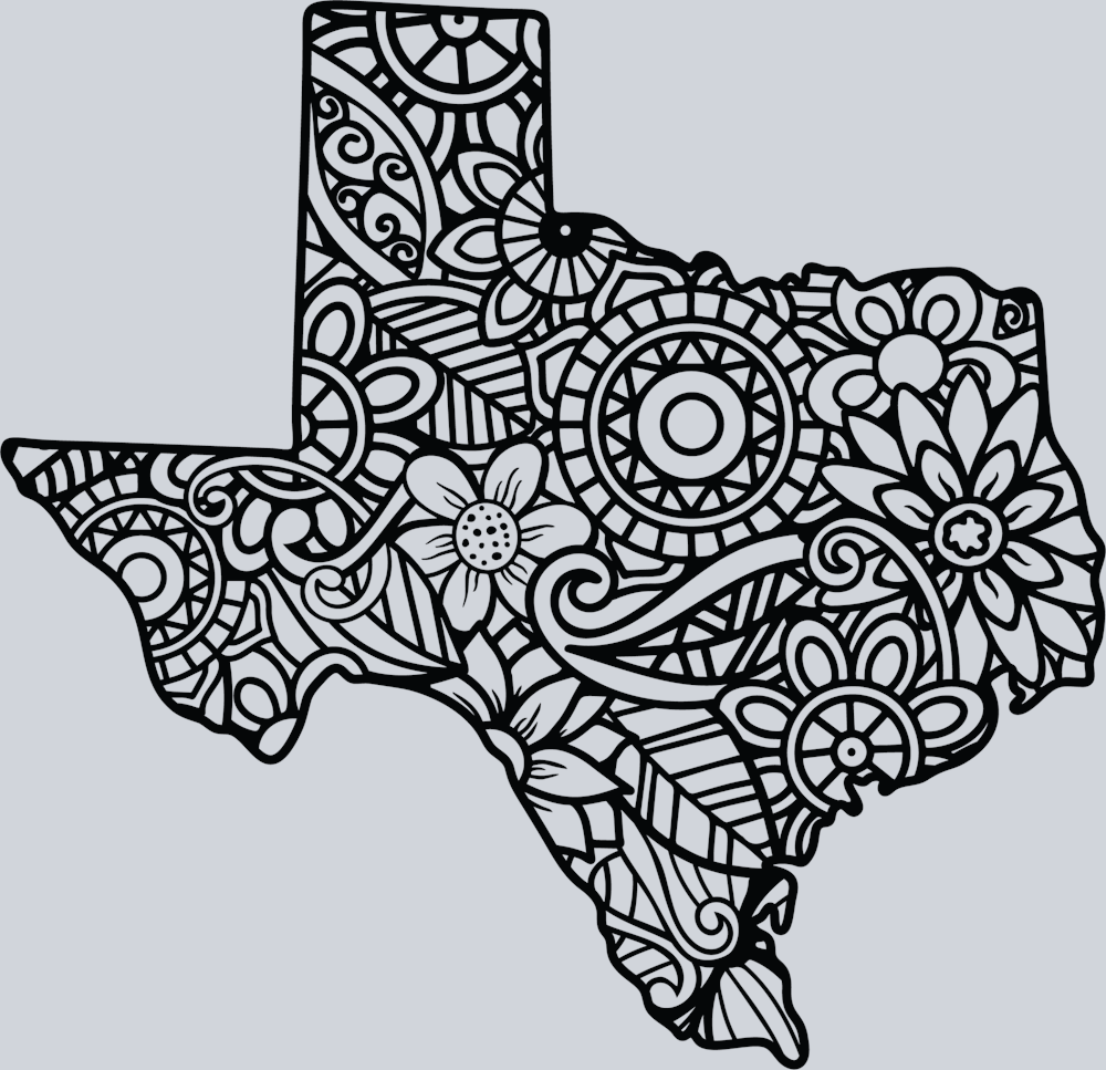 DTF Transfer Texas - Mandala
