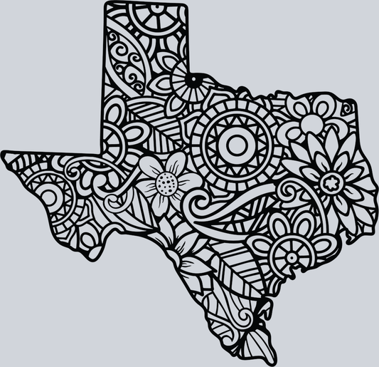 DTF Transfer Texas - Mandala