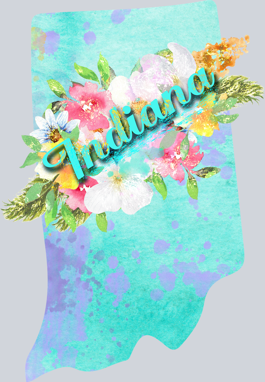DTF Transfer Indiana - Watercolor Flowers