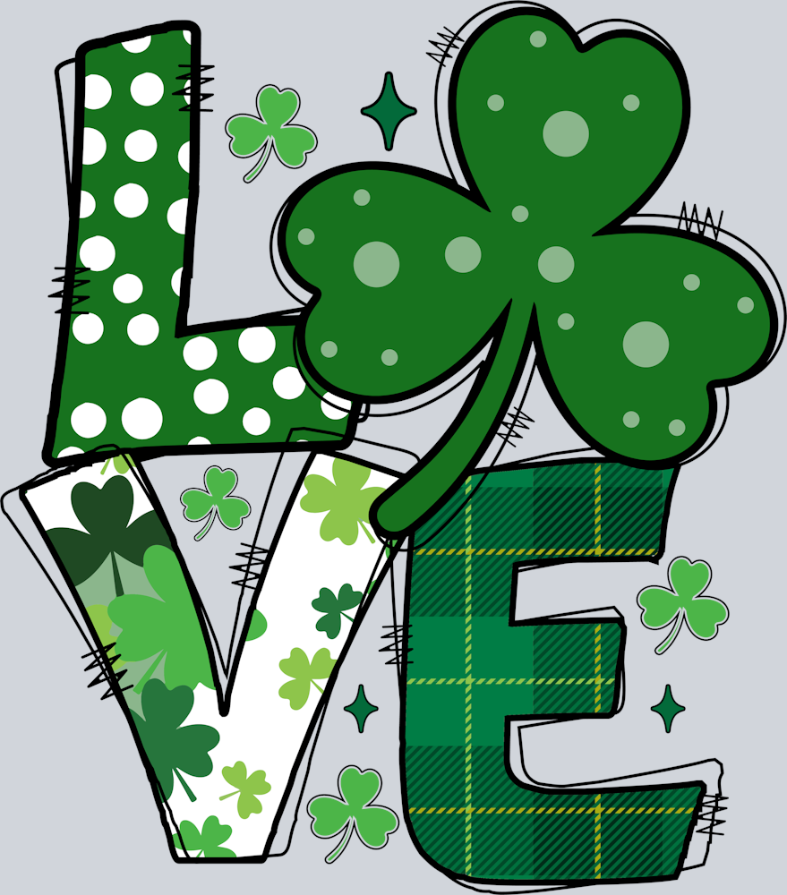 DTF Transfer St. Patrick's Day - Love
