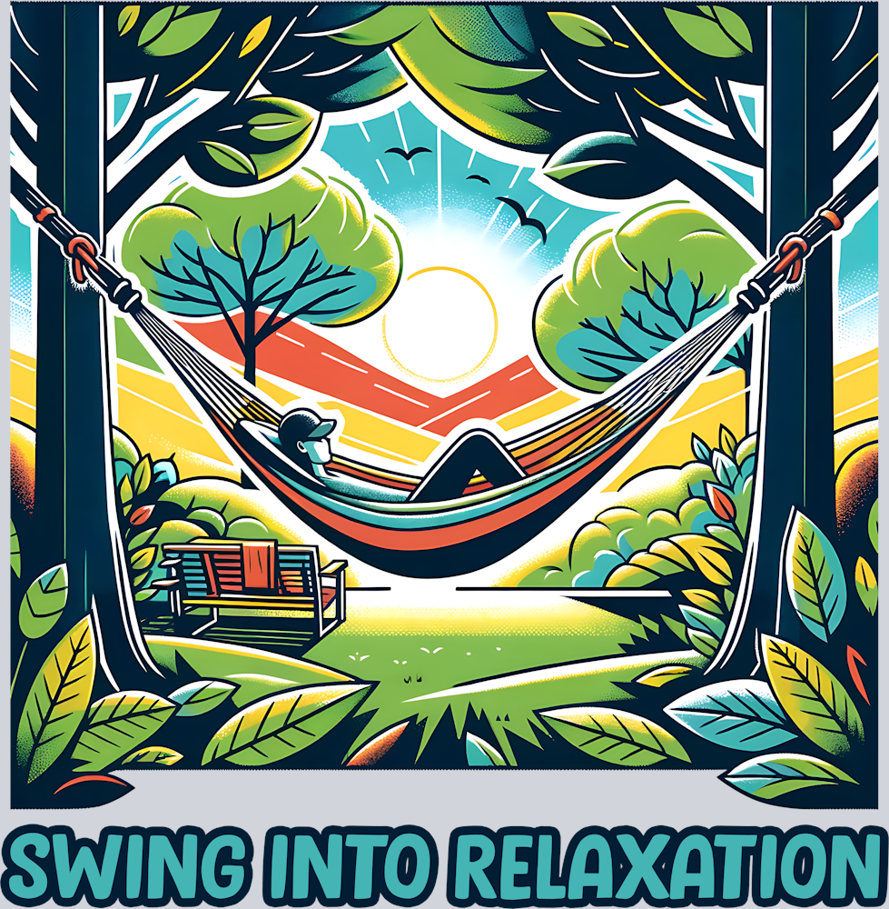 DTF Transfer Camping - Swing into Relaxation