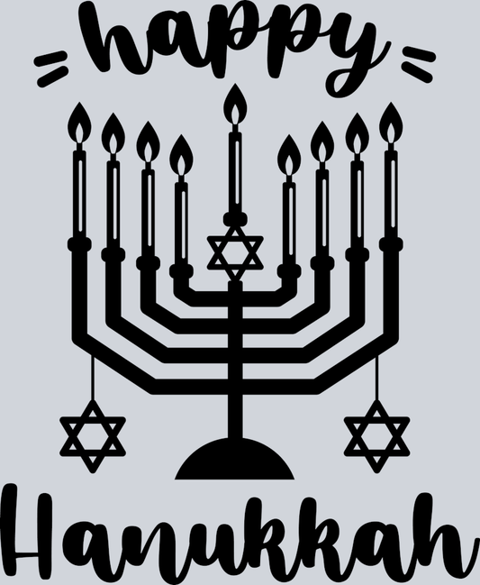 DTF Transfer Hanukkah - Happy Hanukkah