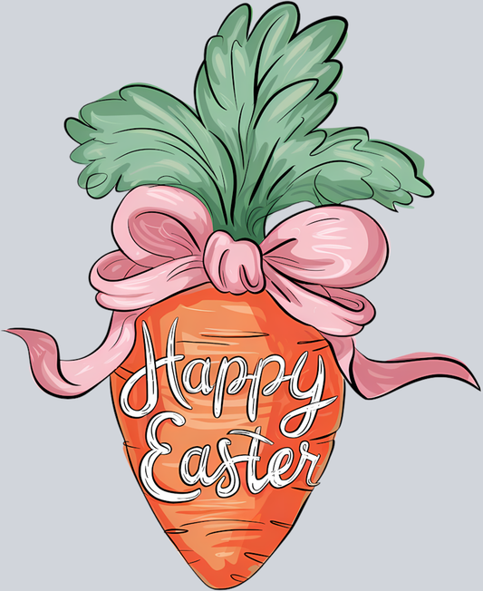 DTF Transfer Easter - Happy Easter Carrot