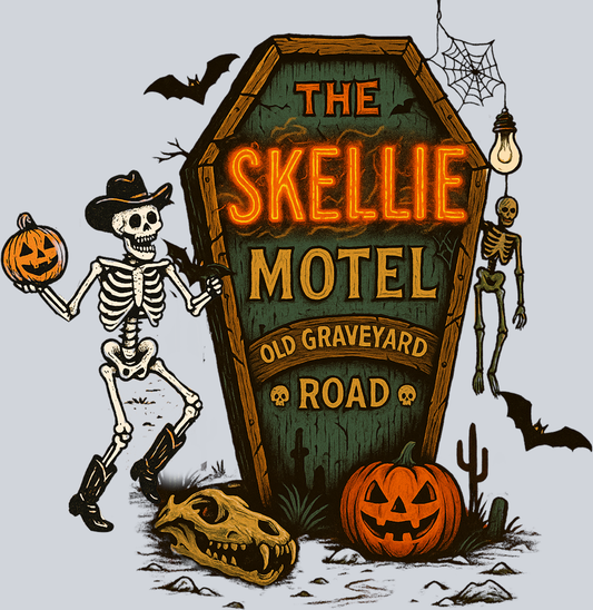 DTF Transfer Halloween - The Skellie Motel