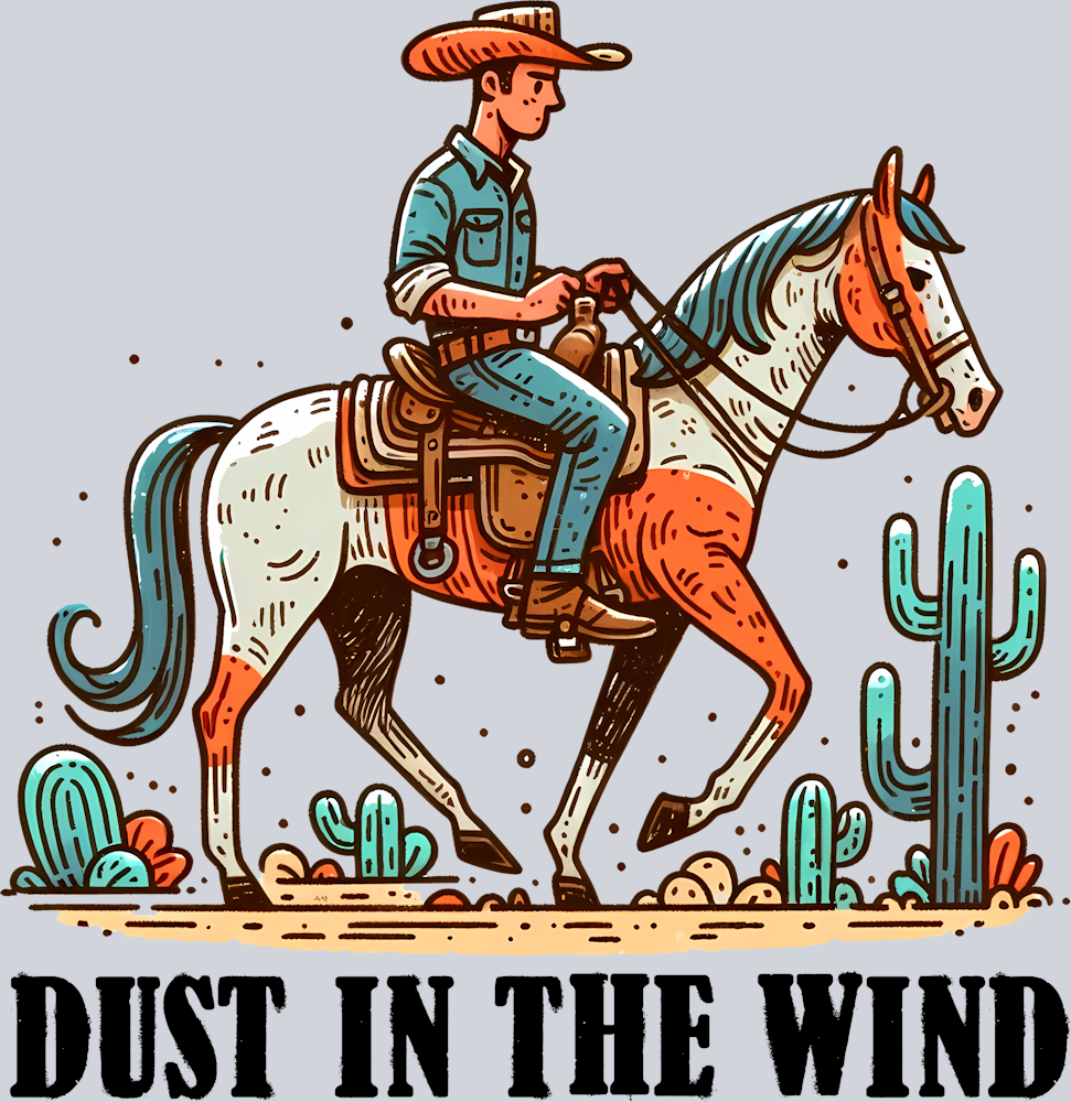 DTF Transfer Western - Dust in the Wind