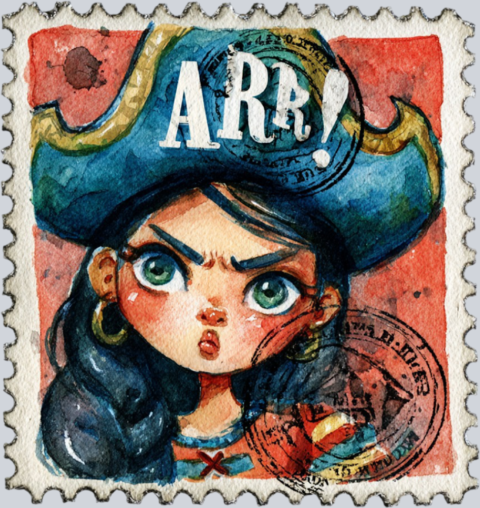 DTF Transfer High Seas - Postage Arr!