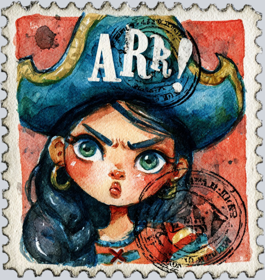 DTF Transfer High Seas - Postage Arr!
