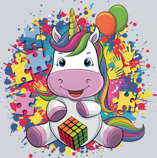 DTF Transfer Autism - Unicorn