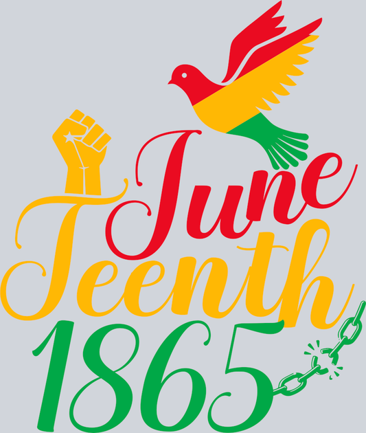 DTF Transfer Black History Month - June Teenth 1865
