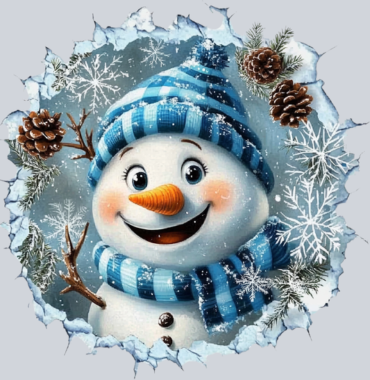 DTF Transfer Christmas - Happy Snowman