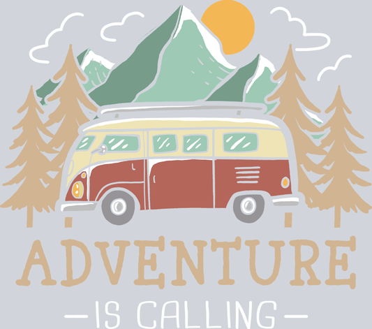 DTF Transfer Camping - Adventure is Calling