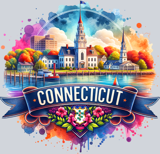 DTF Transfer Connecticut - Retro Travel
