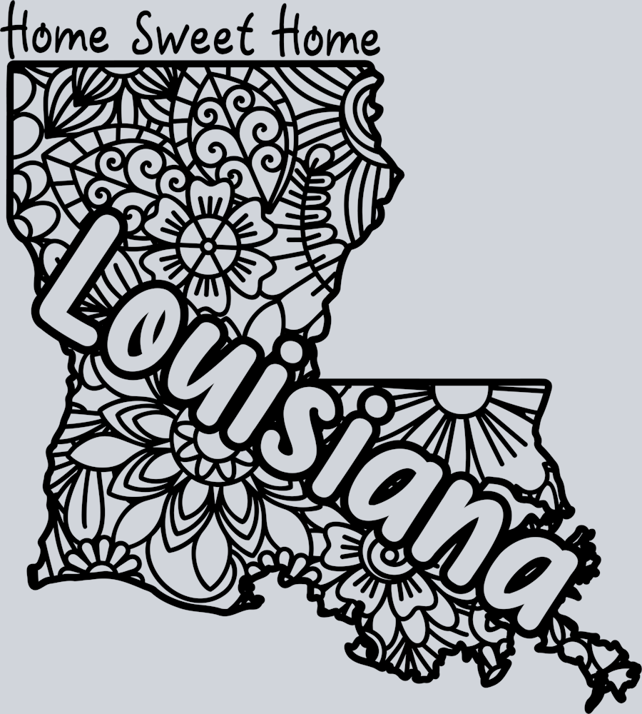 DTF Transfer Louisiana - Home Sweet Home