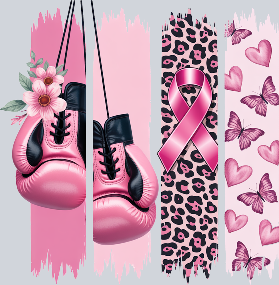 DTF Transfer Breast Cancer - Breast Cancer Brushstroke
