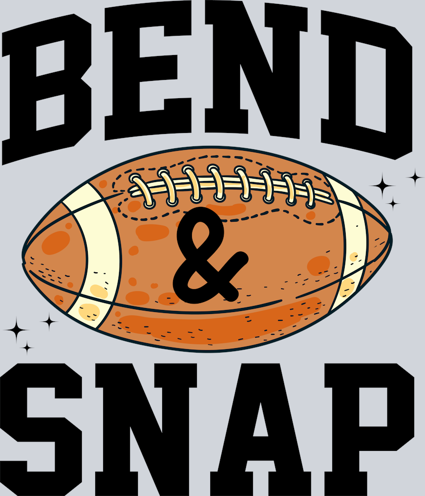 DTF Transfer Football - Bend & Snap