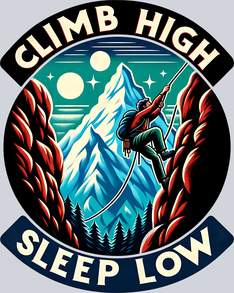 DTF Transfer Camping - Climb High Sleep Low