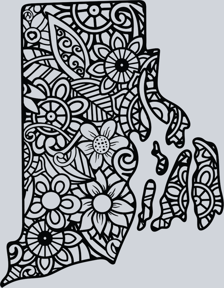 DTF Transfer Rhode Island - Mandala