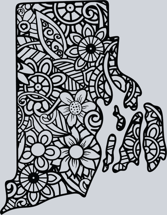 DTF Transfer Rhode Island - Mandala